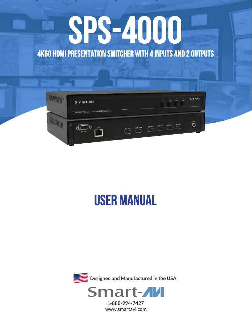 Image de la première page du manuel de l'appareil SPS-4000