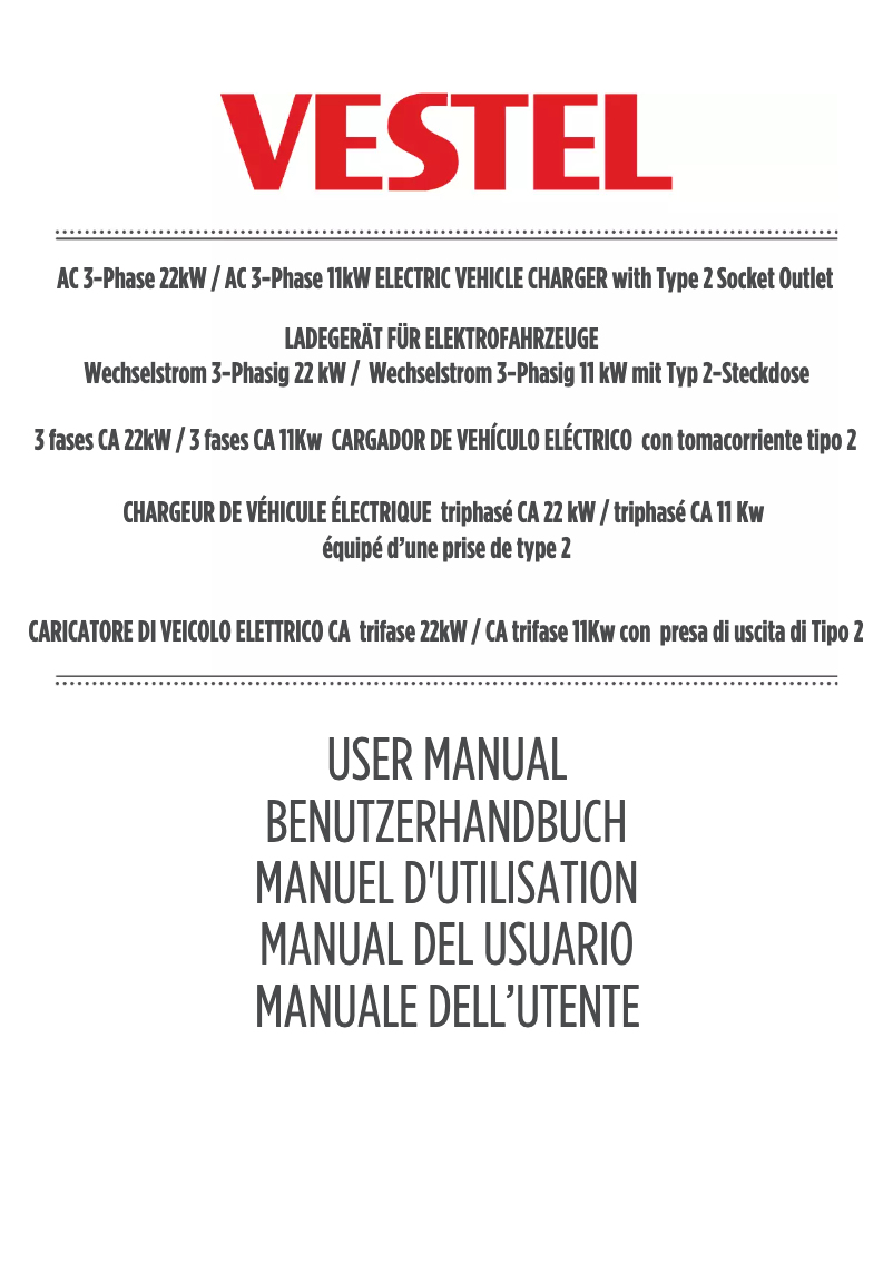 Page 1 de la notice Manuel utilisateur Vestel EVC02-AC22