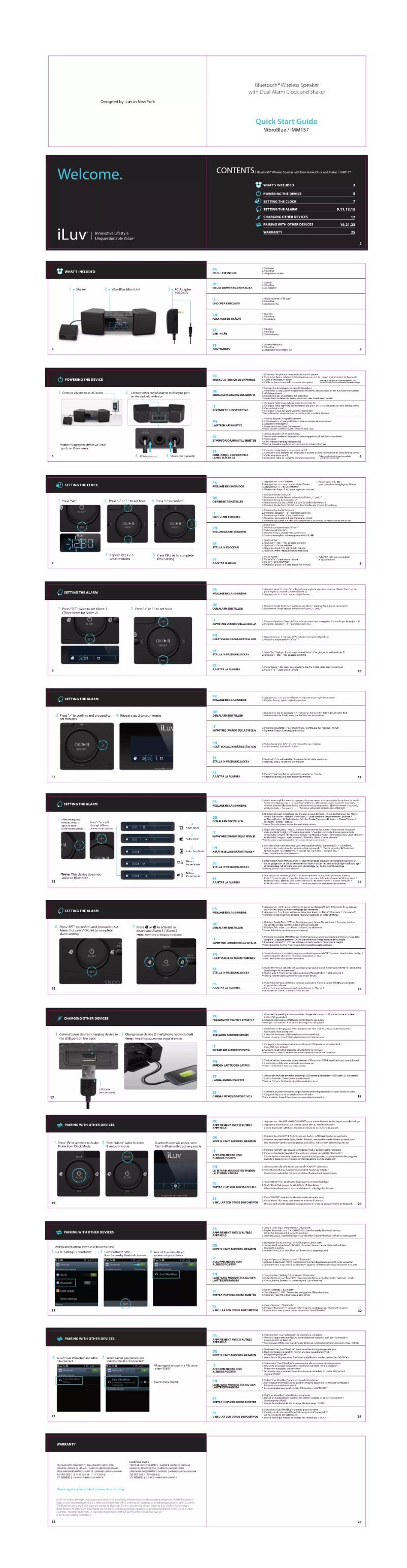 Page 1 de la notice Manuel utilisateur iLuv VibroBlue IMM157