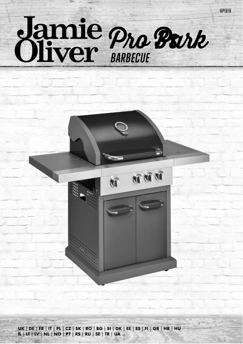 Page 1 de la notice Manuel utilisateur Jamie Oliver Pro 3