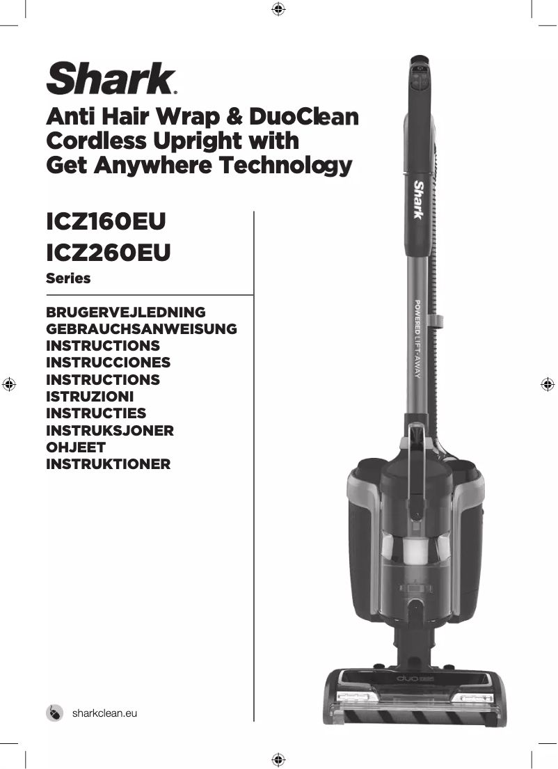 Page 1 de la notice Manuel utilisateur Shark ICZ260EUT