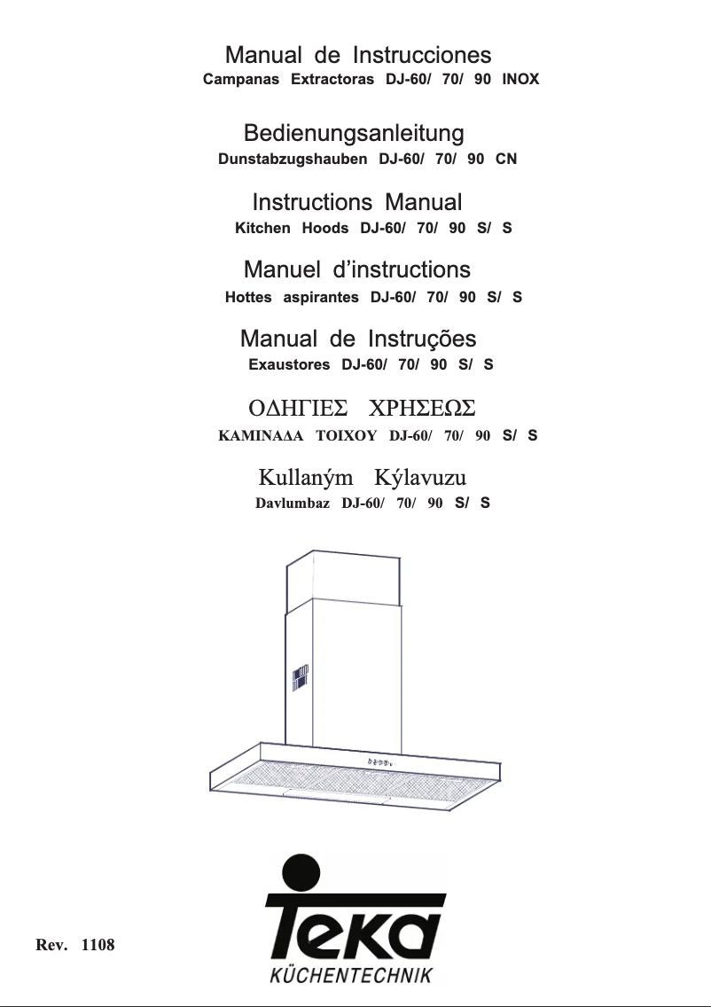 Page n°1 - Manuel utilisateur Teka DJ 60 INOX