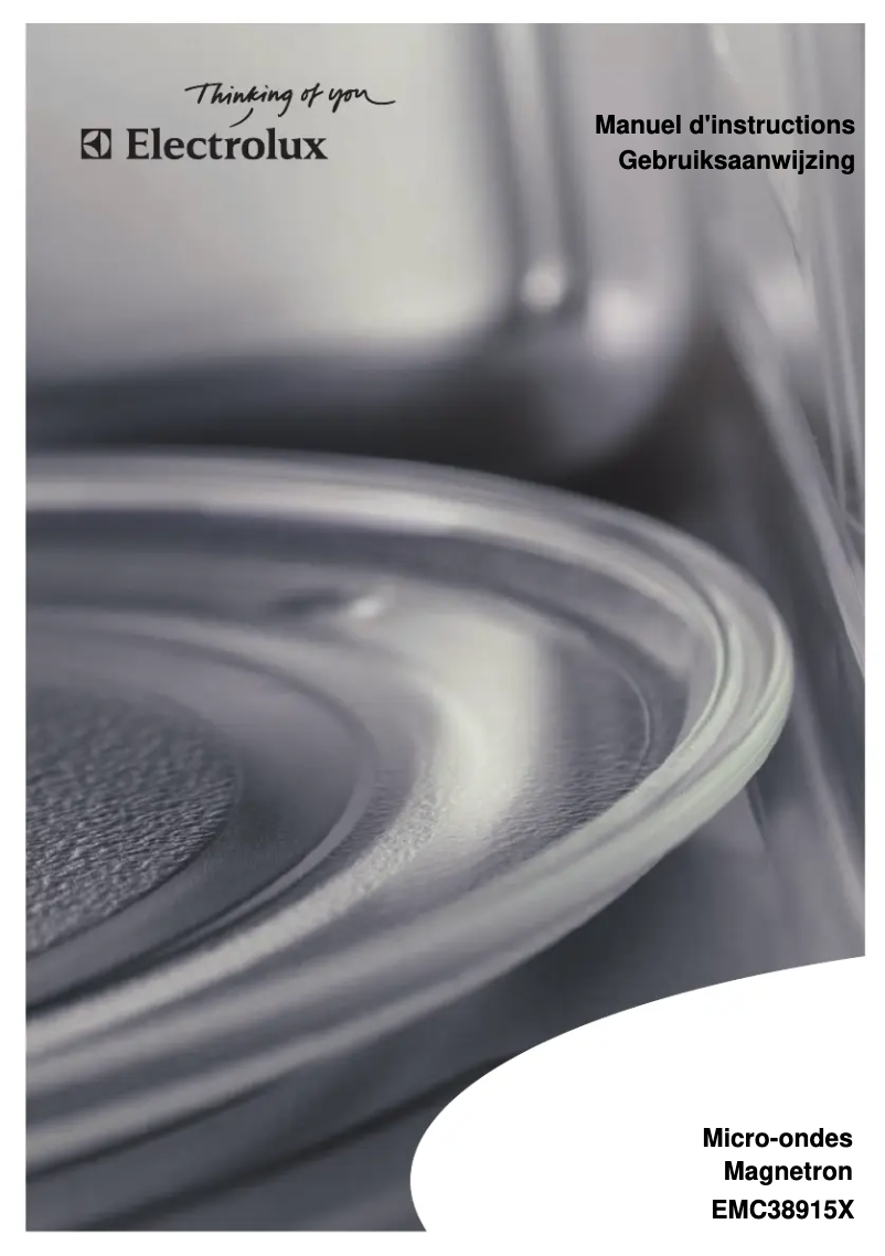 Page n°1 - Manuel utilisateur Electrolux EMC38915X