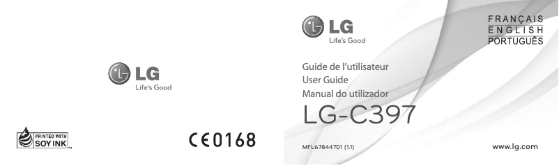 Page 1 of the manual User Manual LG C397