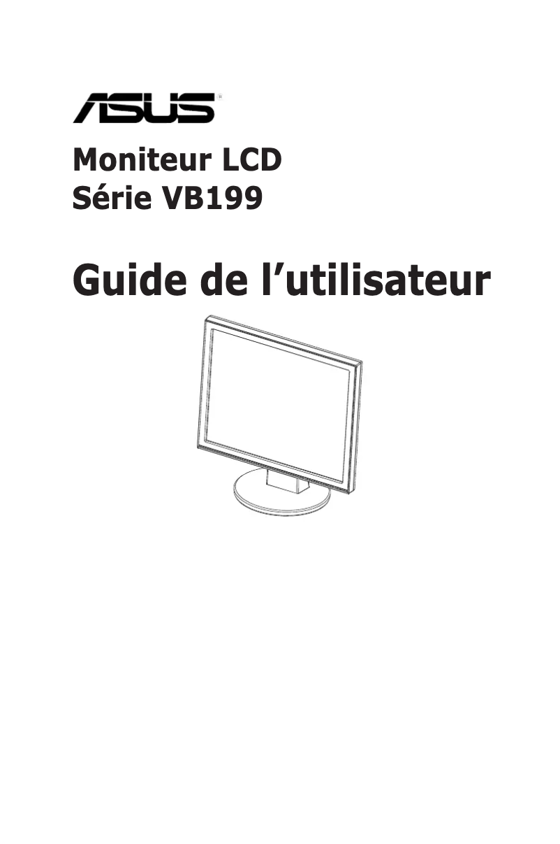 Page n°1 - Manuel utilisateur Asus VB199T