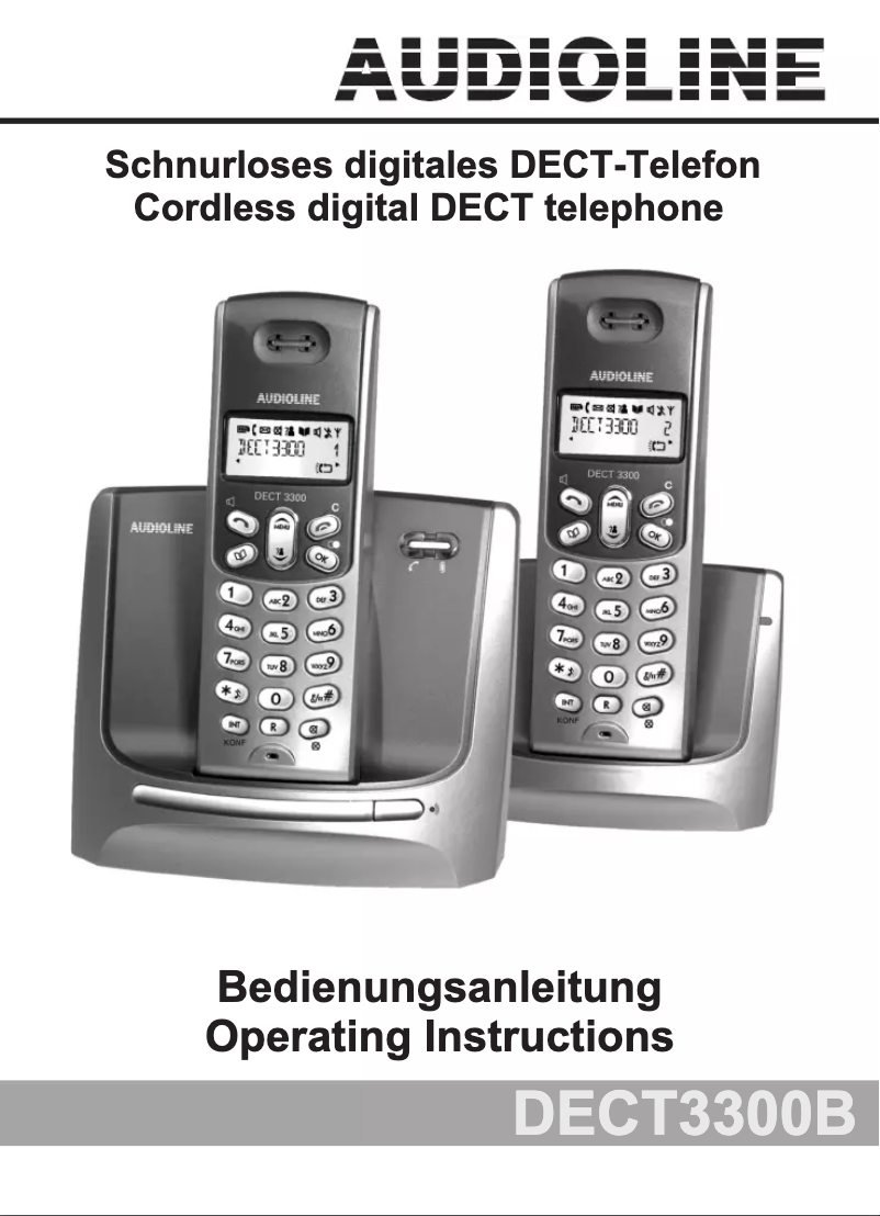 Imagen de la primera página del manual del dispositivo DECT 3300B