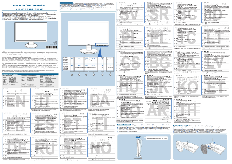Image de la première page du manuel de l'appareil VE198T