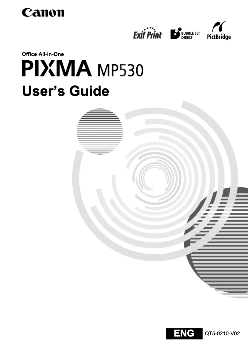 Page n°1 - Manuel utilisateur Canon Pixma MP530