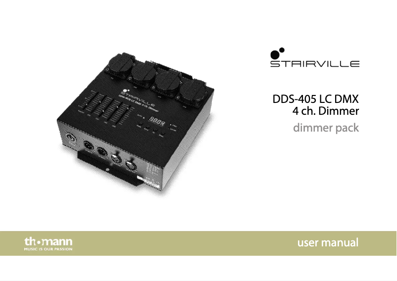 Image de la première page du manuel de l'appareil DDS-405 LC DMX