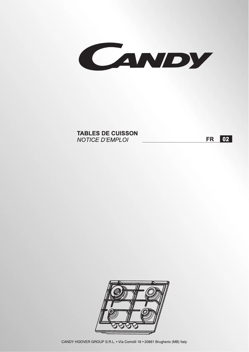 Page n°1 - Manuel utilisateur Candy CHWM7PX