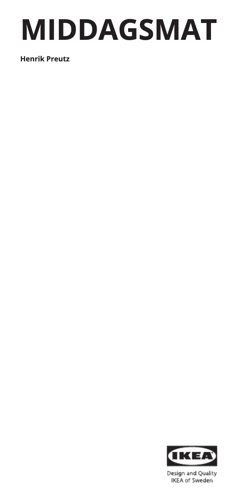 Page 1 de la notice Manuel utilisateur Ikea MIDDAGSMAT 505.452.30