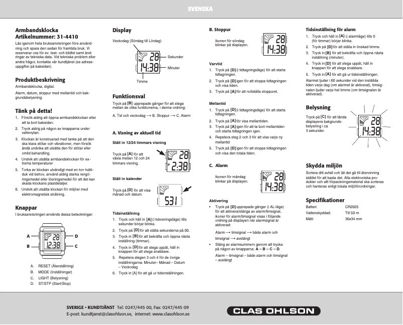 Image de la première page du manuel de l'appareil 31-4410