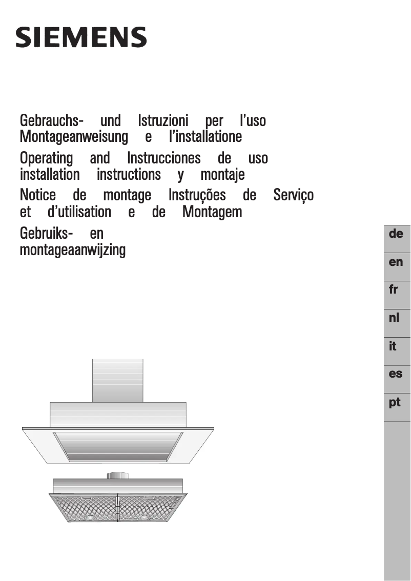 Page n°1 - Manuel utilisateur Siemens LB54564GB