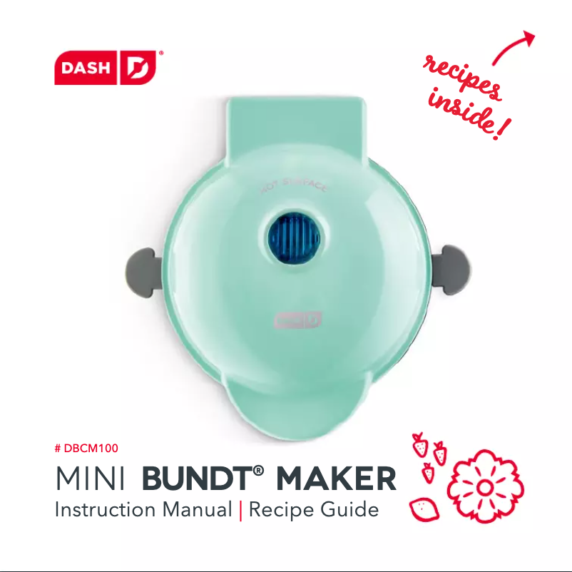 Page n°1 - Manuel utilisateur Dash Mini Bundt DBCM100