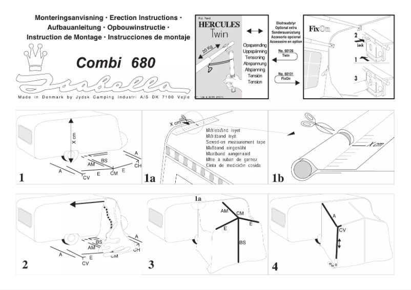Image de la première page du manuel de l'appareil Combi 680