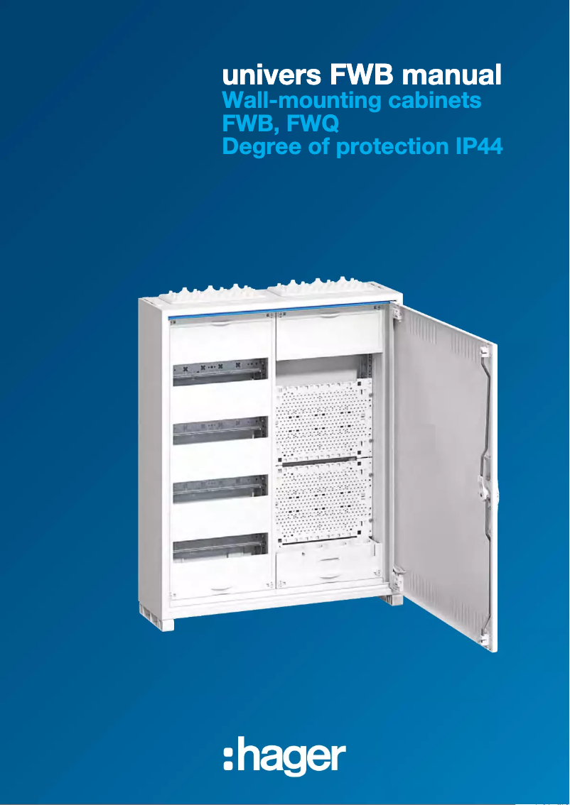 Page n°1 - Manuel utilisateur Hager FWQ72P1