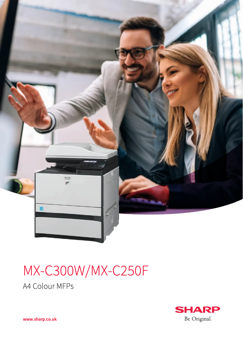 Page 1 of the manual Brochure Sharp MX-C300W