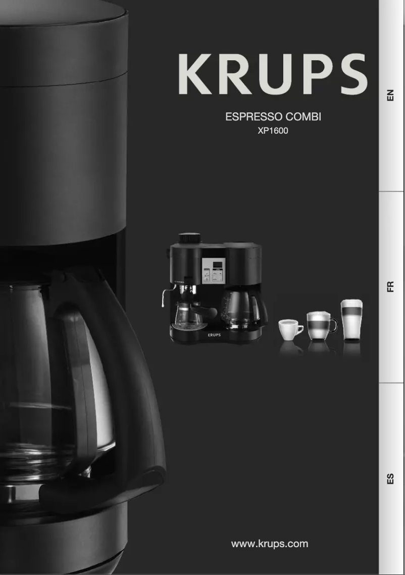 Página 1 del manual Manual de usuario Krups Combi Steam XP1600