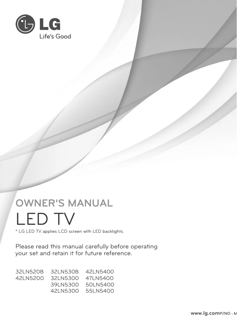 Página 1 del manual Manual de usuario LG 39LN5300