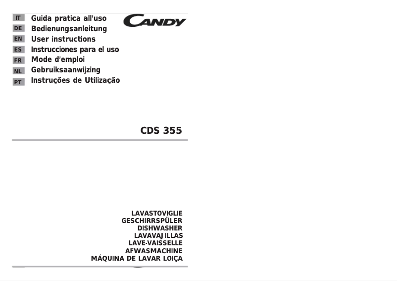 Image de la première page du manuel de l'appareil CDS 355