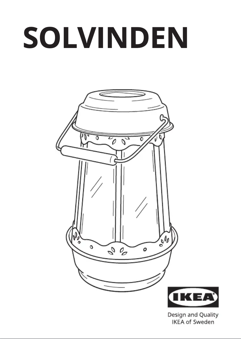 Image de la première page du manuel de l'appareil SOLVINDEN 805.145.95