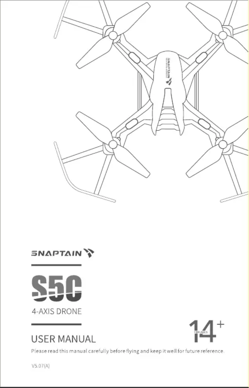 Page 1 de la notice Manuel utilisateur Snaptain S5C PRO