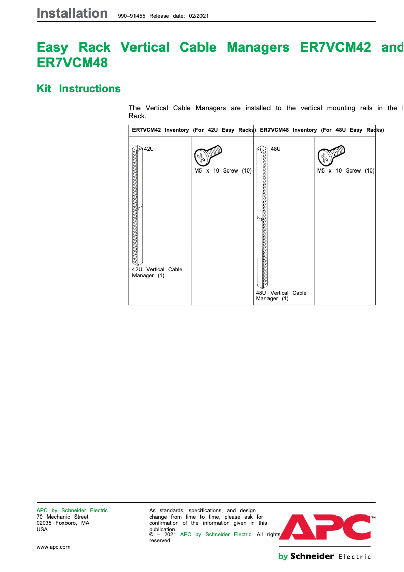 Image de la première page du manuel de l'appareil ER7VCM48