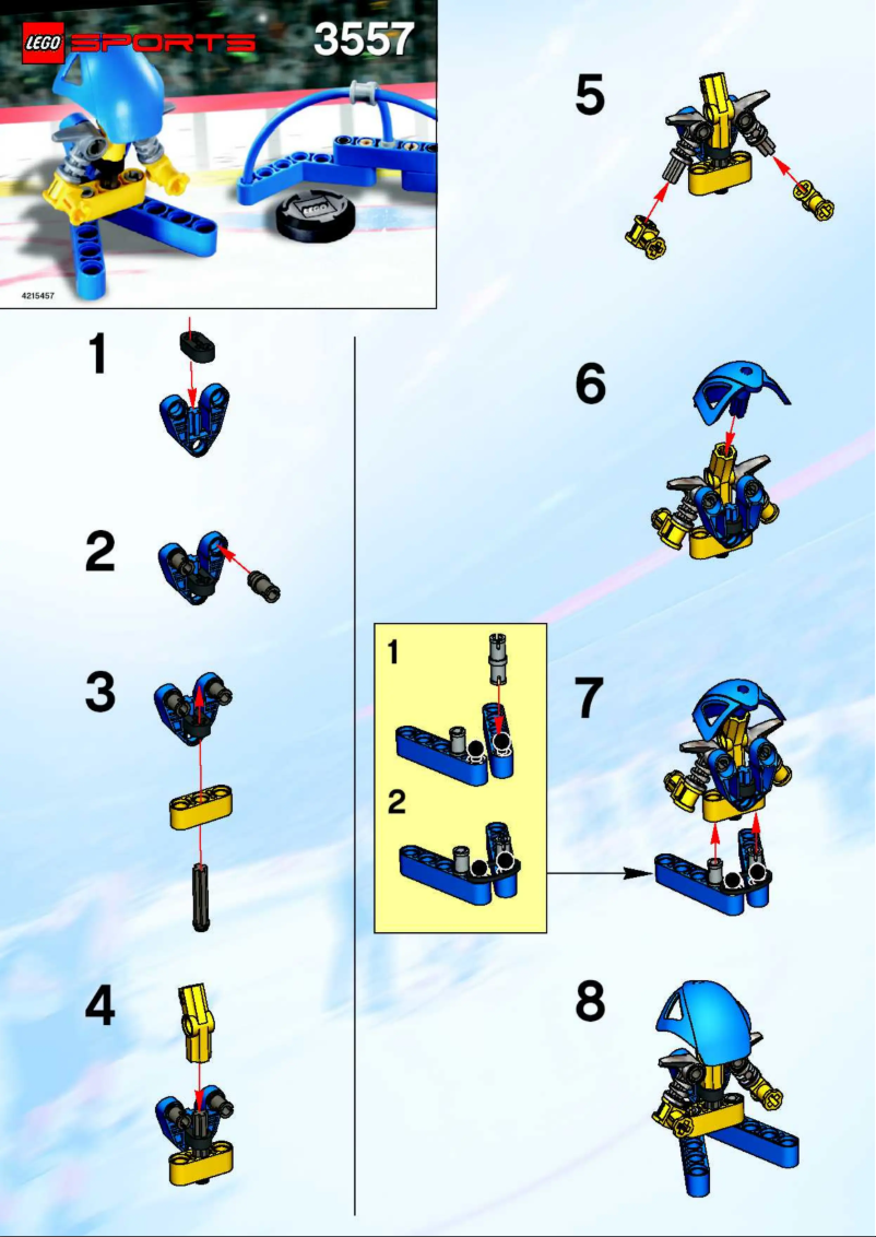 Page n°1 - Manuel utilisateur Lego Blue Player & Goal