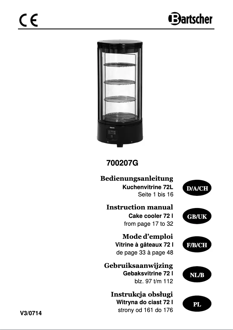 Image de la première page du manuel de l'appareil 700207G