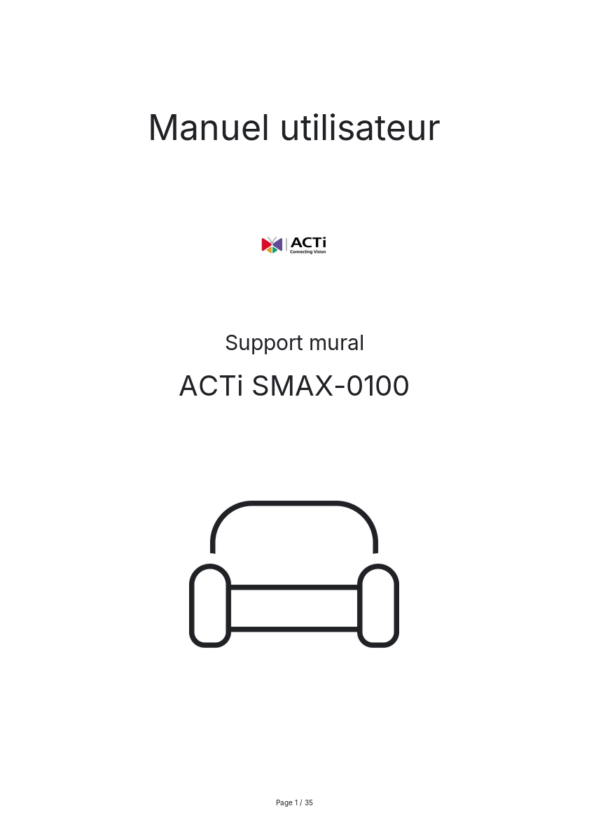 Image de la première page du manuel de l'appareil SMAX-0100
