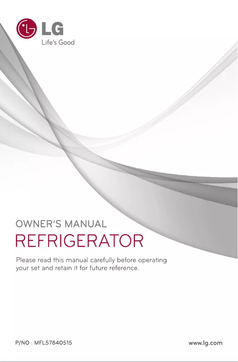 Page 1 de la notice Manuel utilisateur LG GL-P322RPJL