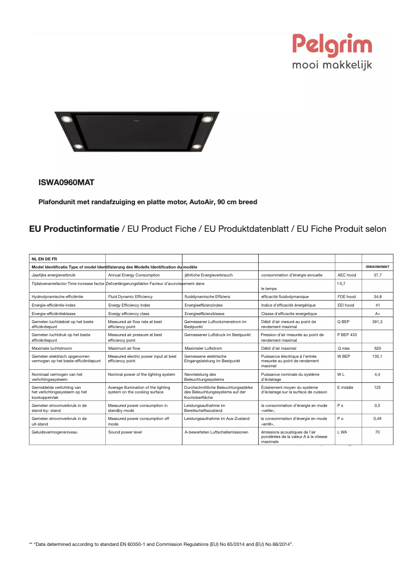 Image de la première page du manuel de l'appareil ISWA0960MAT