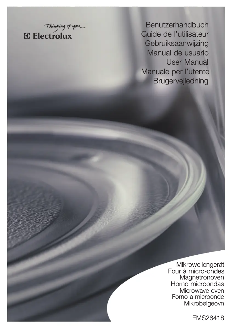 Page n°1 - Manuel utilisateur Electrolux EMS26418X