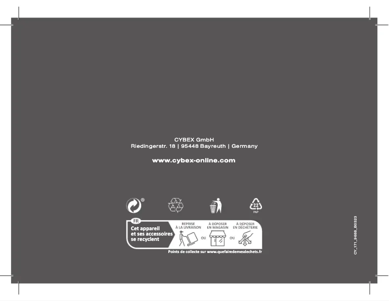 Page 1 de la notice Manuel utilisateur Cybex Sirona T i-Size