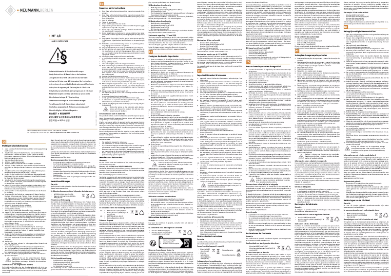 Image de la première page du manuel de l'appareil MT 48
