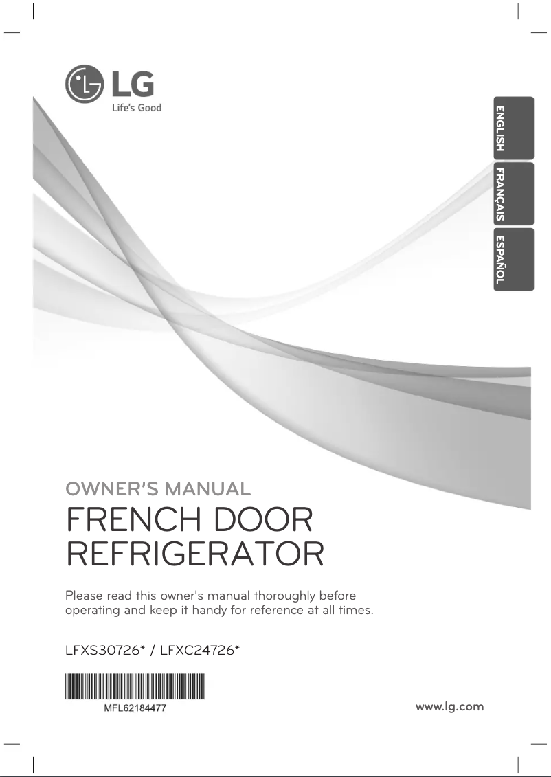 Image de la première page du manuel de l'appareil Diamond Collection LFXC24726D