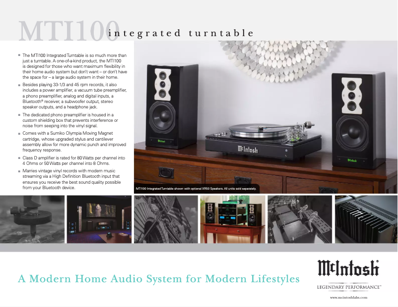 Page n°1 - Brochure McIntosh MTI100