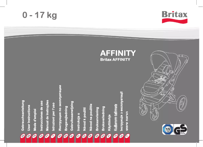 Page 1 de la notice Manuel utilisateur Britax-Römer Affinity