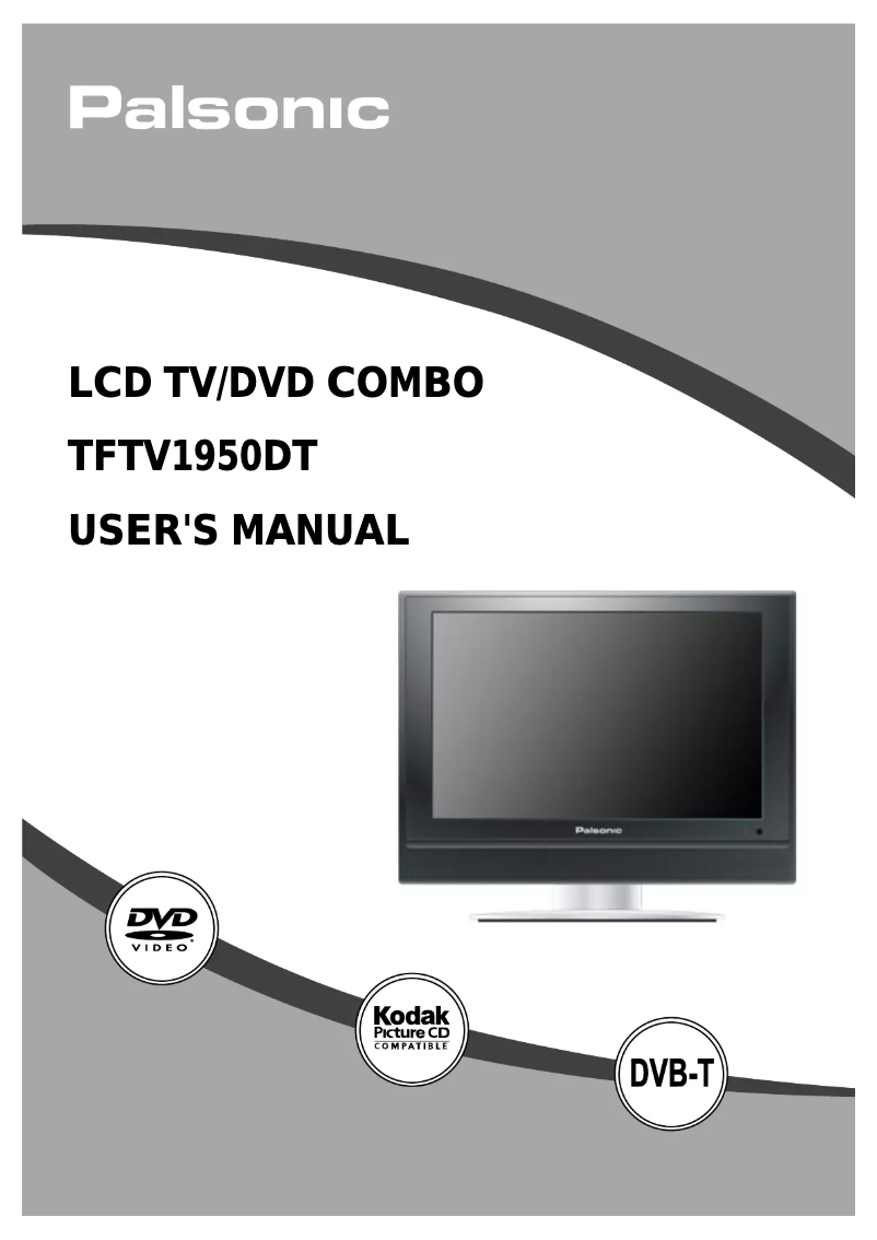 Page n°1 - Manuel utilisateur Palsonic TFTV1950DT