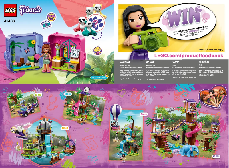 Page 1 de la notice Manuel utilisateur Lego Friends 41436