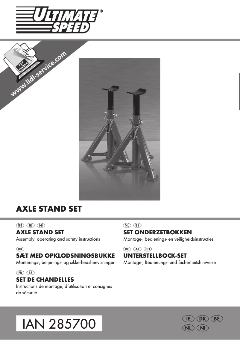 Page n°1 - Manuel utilisateur Ultimate Speed IAN 285700