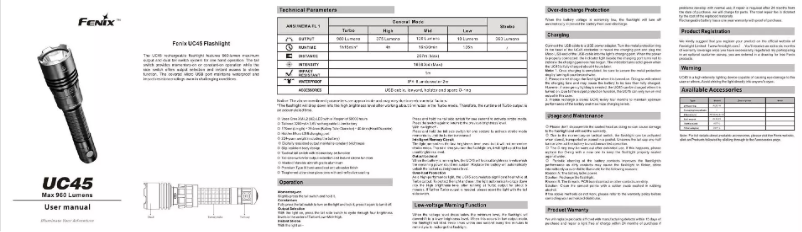 Página 1 del manual Manual de usuario Fenix UC45