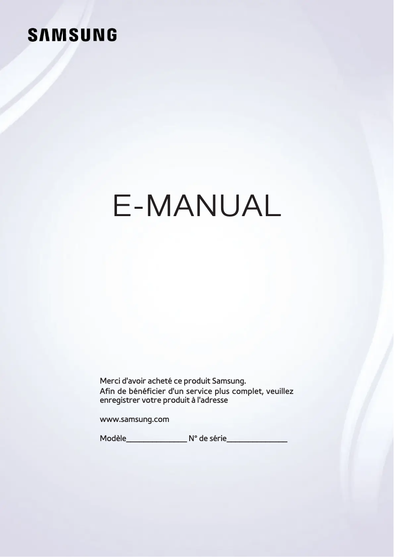 Page n°1 - Manuel utilisateur Samsung UE78JS9590Q