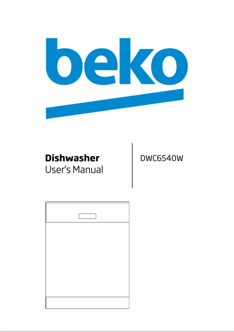 Page n°1 - Manuel utilisateur Beko DWC6540W