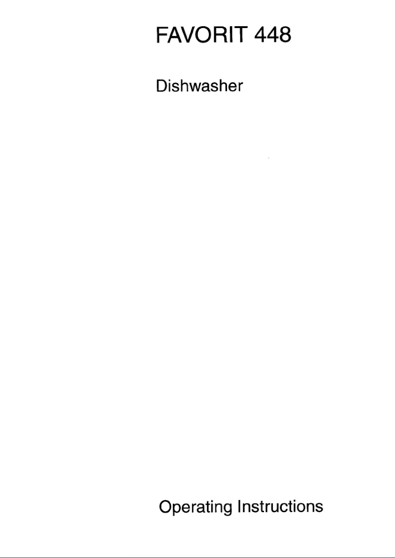 Imagen de la primera página del manual del dispositivo Favorit 448 D