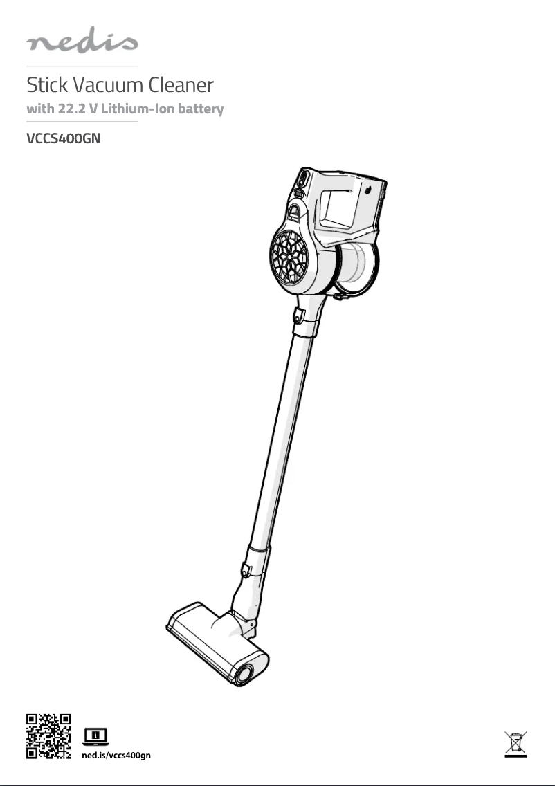 Page 1 de la notice Manuel utilisateur Nedis VCCS400GN