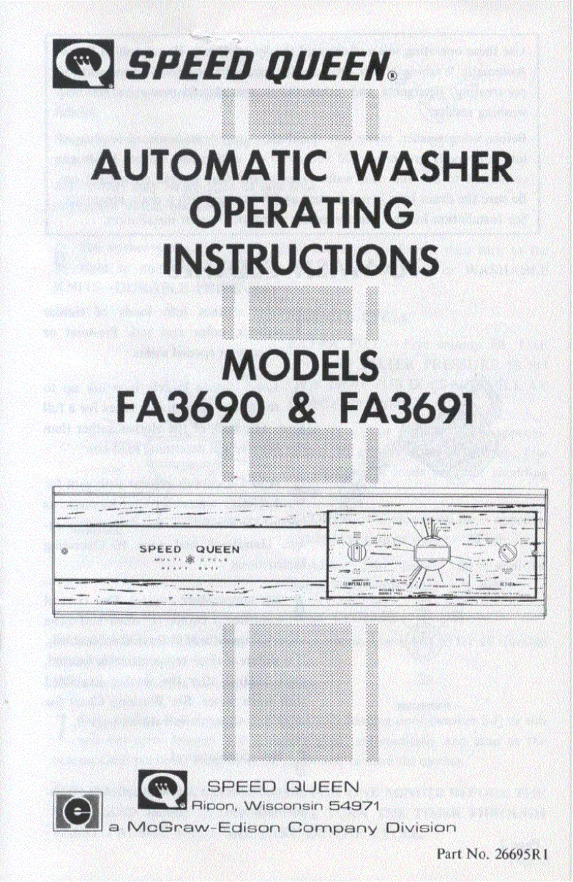 Image de la première page du manuel de l'appareil FA3690