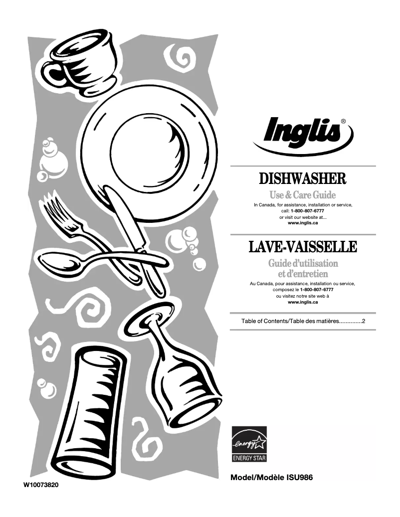 Image de la première page du manuel de l'appareil IFW7300WW