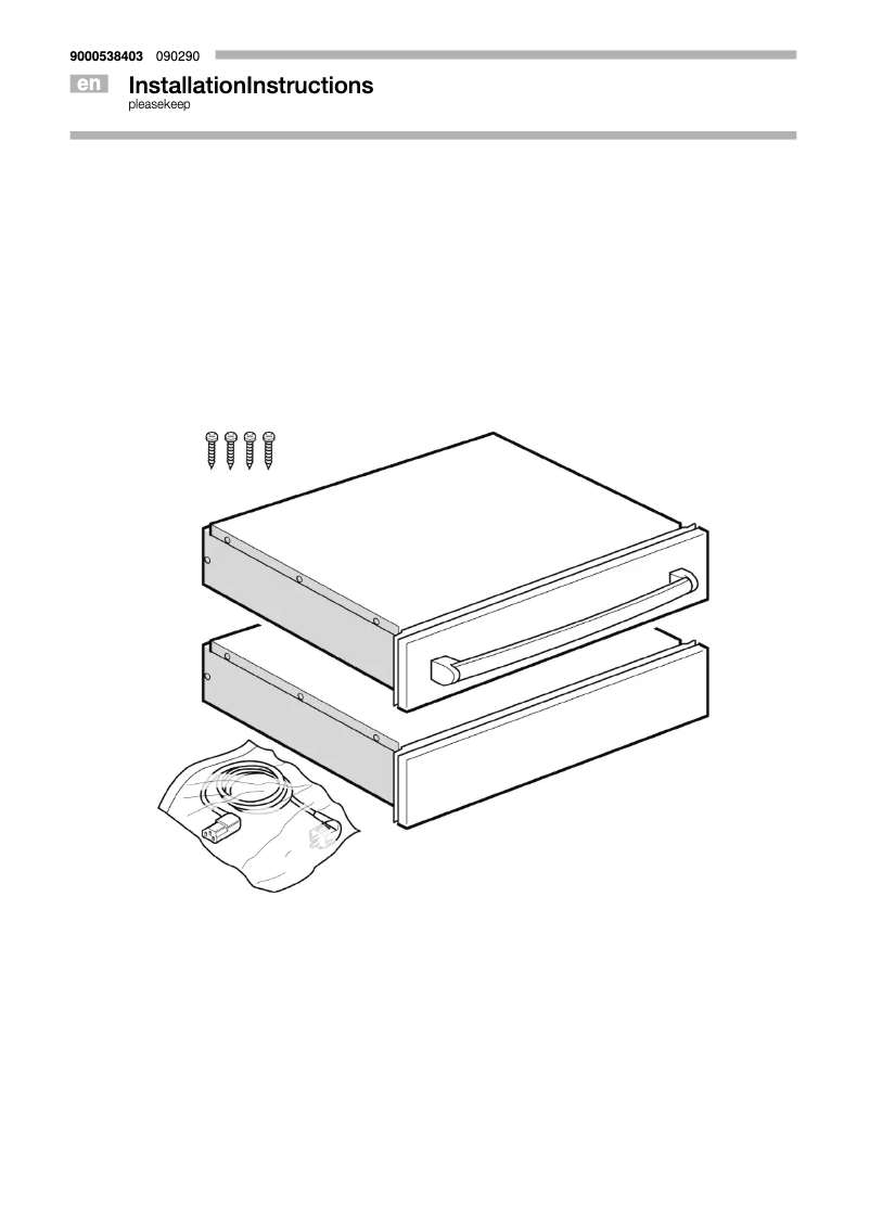 Page 1 de la notice Guide d'installation Bosch HSC140P21B