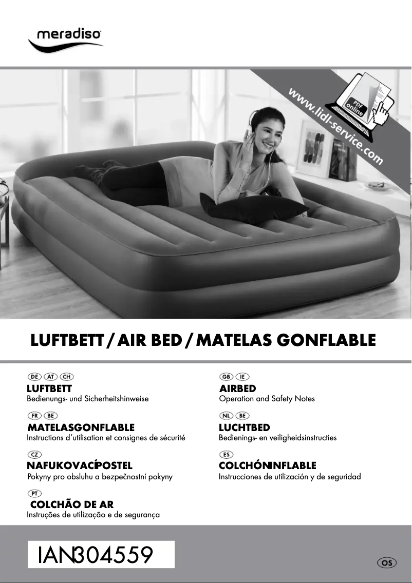 Page 1 de la notice Manuel utilisateur Meradiso IAN 304559